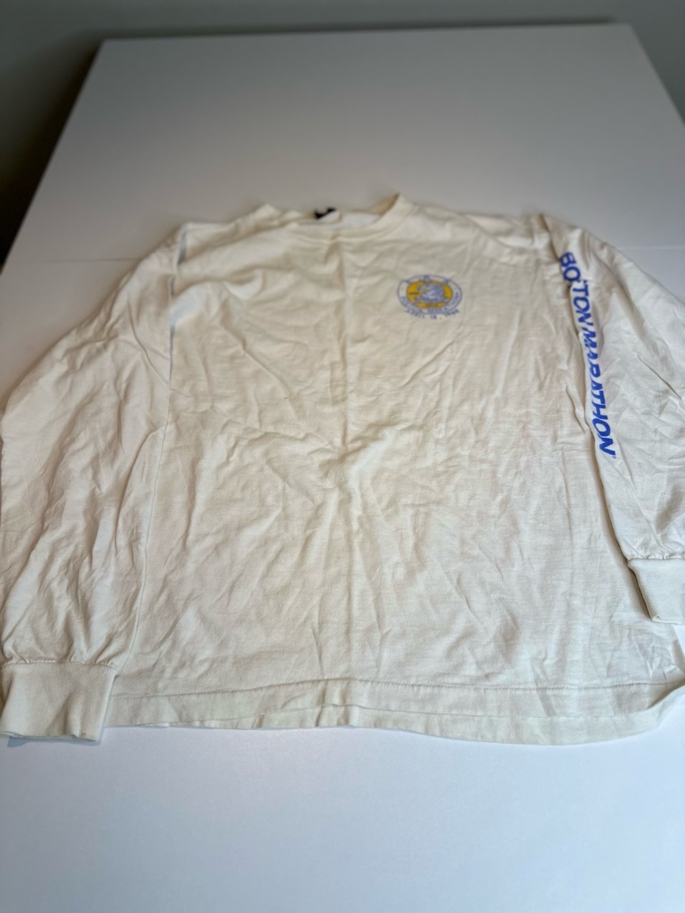 Anvil White T-Shirt with Black Tag